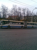 Mercedes benz 0405GN #515. Stotyje Vilniuje. Maršrutas 53. 2011.03.08