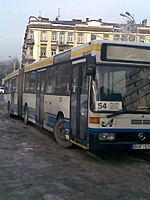 Mercedes benz GN0405 #515. Stotyje Vilniuje. Maršrutas 54. 2011.03.03
