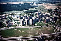 1990 Birželio - Vilnius - Karoliniškės. Nuotrauka iš Tėlėvizjos Bokšto.