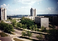 1990 Birželio - Vilnius - Lazdynai. Nuotrauka iš Architektų gatvė 138.