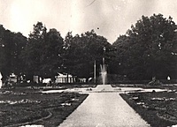 Kretingos dvaro parko fontanas. Fotografavo Paulina Mongirdaitė 1890 m.