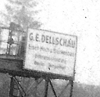 Užrašas "G. E. DELLSCHAU"