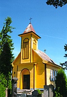 Lukonių kaimo kapinių koplyčia Kupiškio rajone, 1939 m.