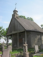 Tryškių kapinių koplyčia Telšių rajone, XIX a.