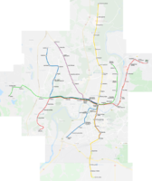 5 tramvajaus linijos žemėlapyje